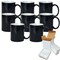 8 Pcs 11OZ Heat Activated Color Changing Sublimation Mugs With Foam Support Boxes